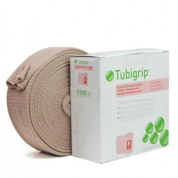 Molnlycke Tubigrip Elasticated Tubular Bandage: Natural, Size D, 10 Yds, 1 Count