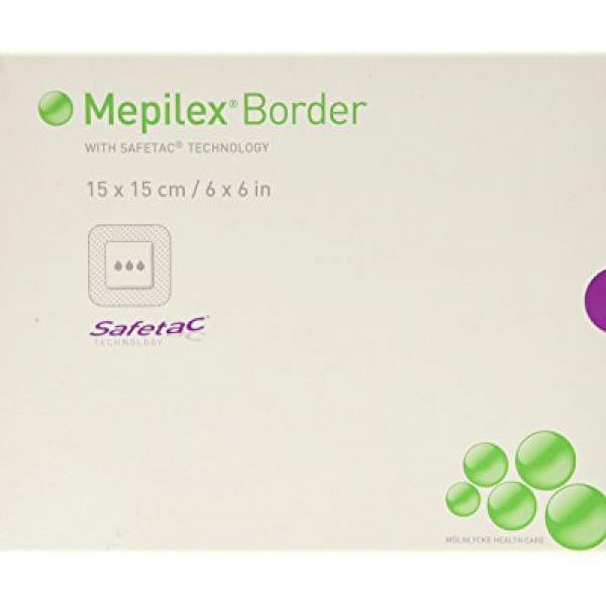 Molnlycke Wound Care SC295400 Mepilex Border 6 x 6 Inch SelfAdherent