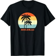 Molokai Hawaii Vintage Sun & Surf Throwback Vacation T-Shirt