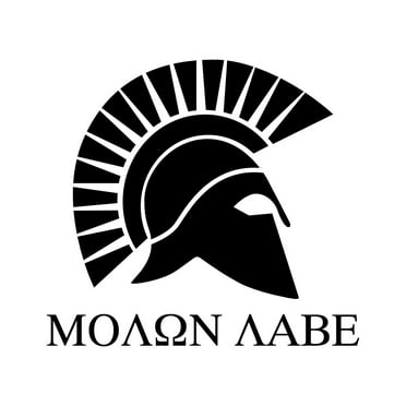 Molon Labe Sticker Decal Die Cut - Self Adhesive Vinyl - Weatherproof - Made in USA - Many Color and Sizes - come and take them 300 spartans thermopylae