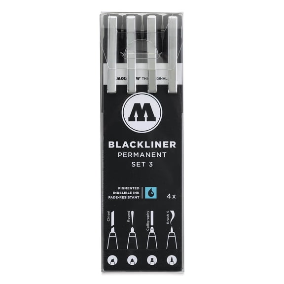 Molotow Blackliner - Set 3, Set of 4