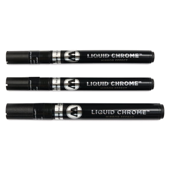 Molotow Liquid Chrome Marker - Assorted, Set of 3