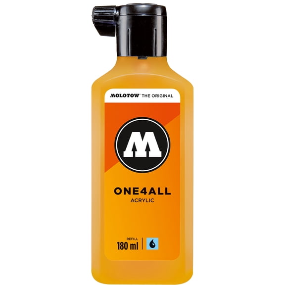 Molotow® ONE4ALL™ Acrylic Paint Marker Refill, Aqua, 180mL Bottle
