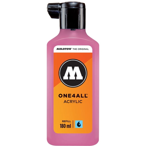 Molotow® ONE4ALL™ Acrylic Paint Marker Refill, Magenta, 180mL Bottle