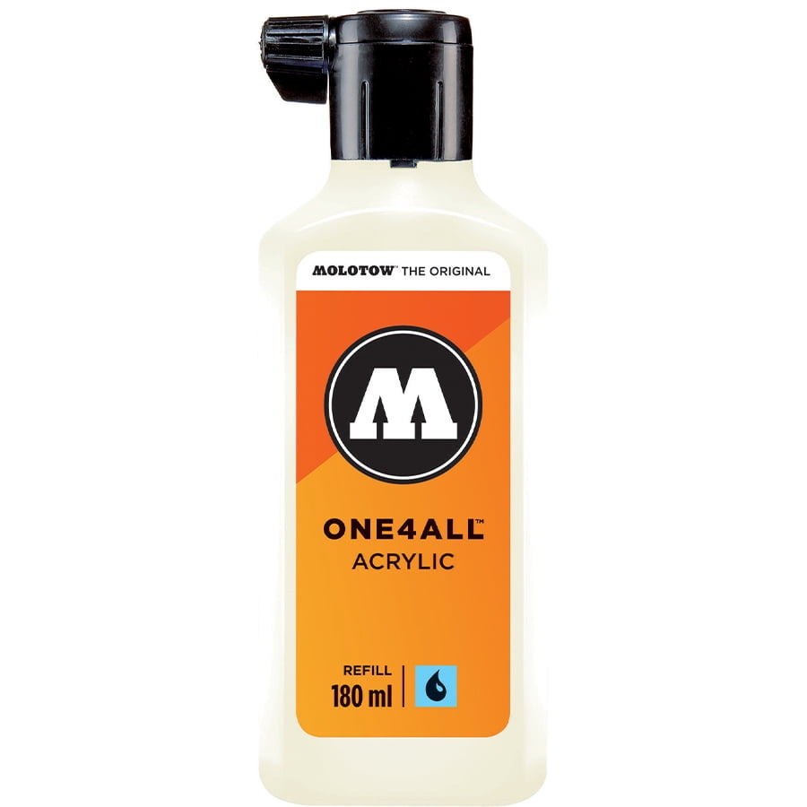 Molotow® ONE4ALL™ Acrylic Paint Marker Refill, Nature White, 180mL Bottle