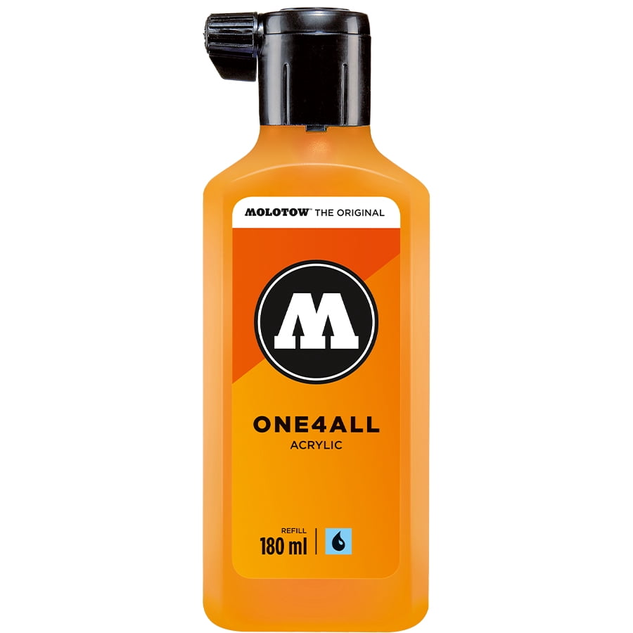 Molotow® ONE4ALL™ Acrylic Paint Marker Refill, Slider Light, 180mL Bottle