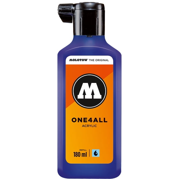 Molotow® ONE4ALL™ Acrylic Paint Marker Refill, Ultramarine, 180mL Bottle