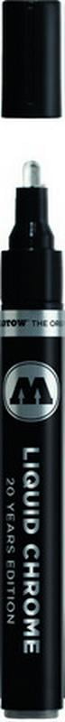 Molotow ONE4ALL Acrylic Paint Pump Marker, 4mm, Liquid Chrome, 1 Each