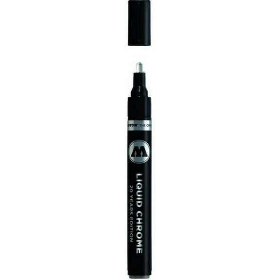 Molotow ONE4ALL Acrylic Paint Pump Marker, 4mm, Liquid Chrome, 1 Each