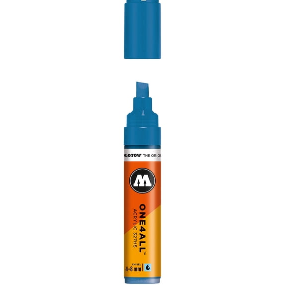 Molotow® ONE4ALL™ Pump Marker - Blue Color Family, Shock Blue 230, 4mm & 8mm