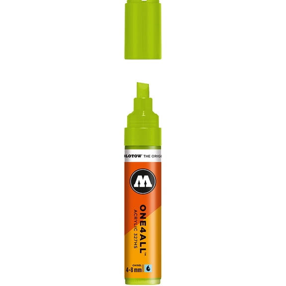 Molotow ONE4ALL Pump Marker, Grasshopper, 4mm & 8mm