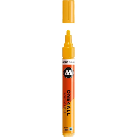 Molotow® ONE4ALL™ Pump Marker - Yellow Color Family, Mustard Yellow 261, 4mm
