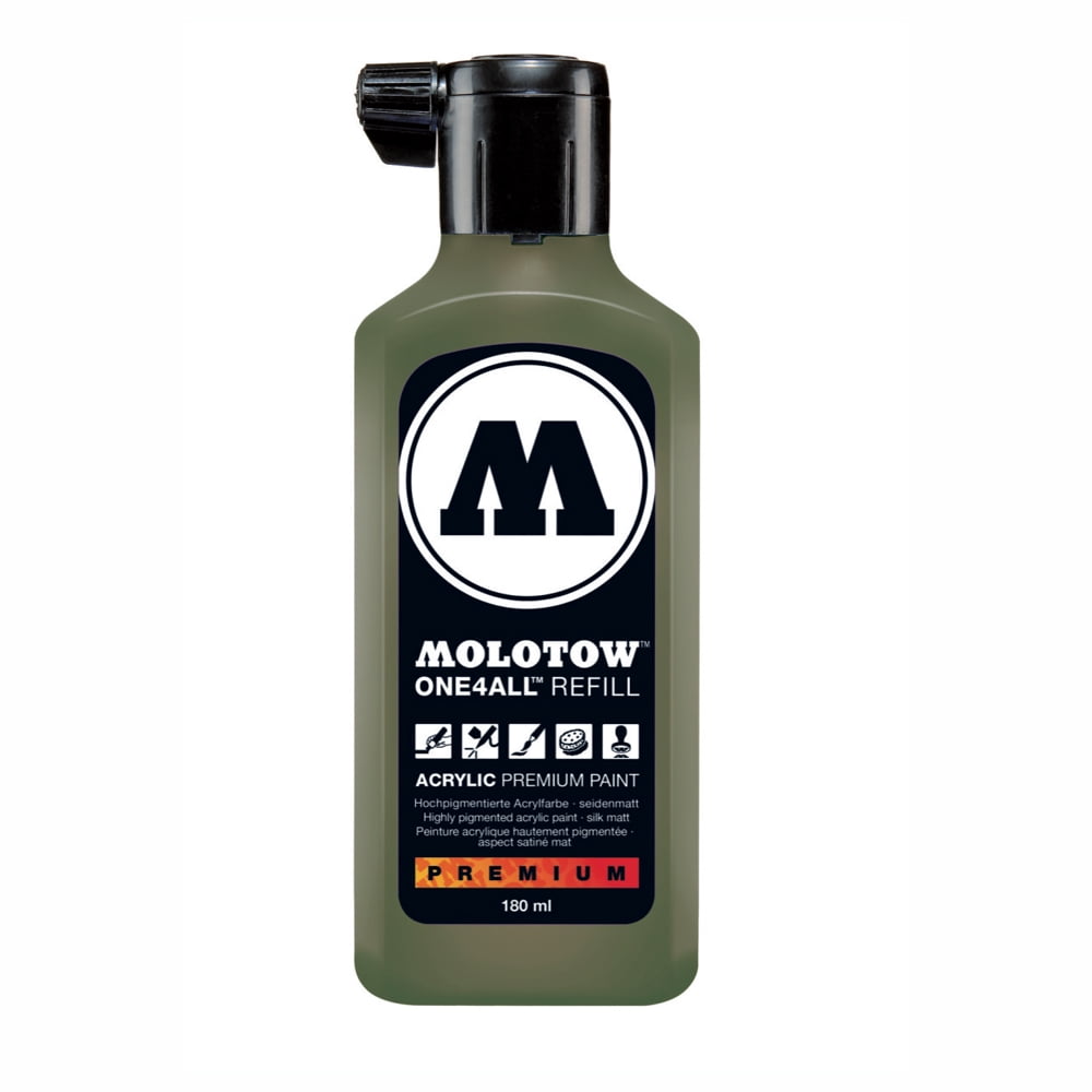 Molotow One4All Acrylic Paint Marker Refill, 180ml Bottle, Amazonas Light (692.205)