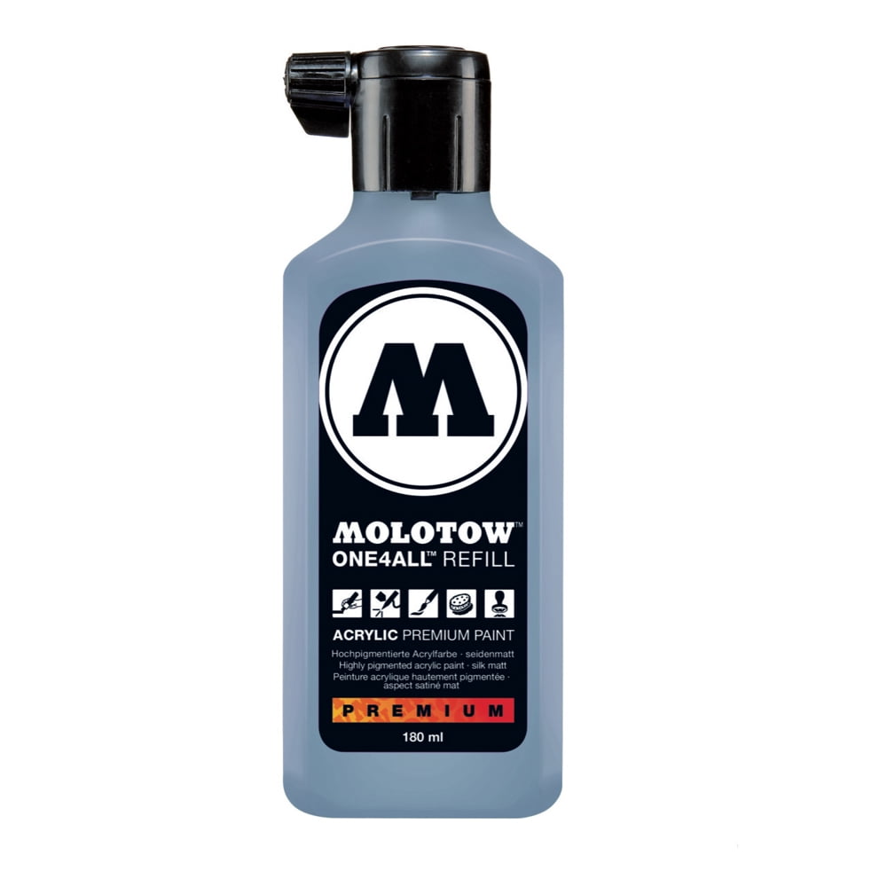 Molotow One4All Acrylic Paint Marker Refill, 180ml Bottle, Ceramic