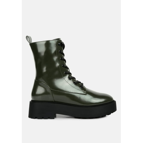 Molsh Faux Leather Ankle Biker Boots