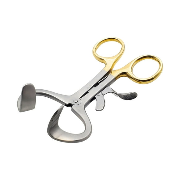 Molt Mouth Opening Gag 4.75" Stainless Steel Gold Plated Handle by Wise Linkers Brand