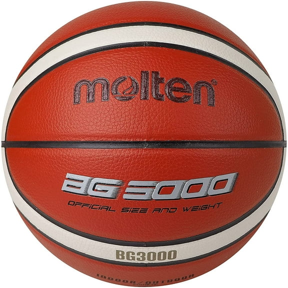 Molten BG3000 Basketball Indoor/Outdoor Synthetic Leather Size 6 Orange-Ivory