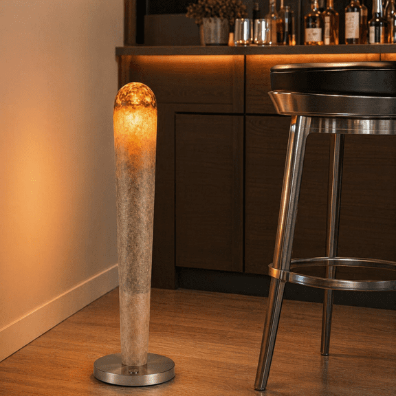 Molten Glow Floor Lamp Light with Remote Control, Modern Floor Lamps Bedroom Floor Lamp with Remote, Molten Ember Glow Soft LED Accent Lamp for Bedroom Corner Gifts for Friend