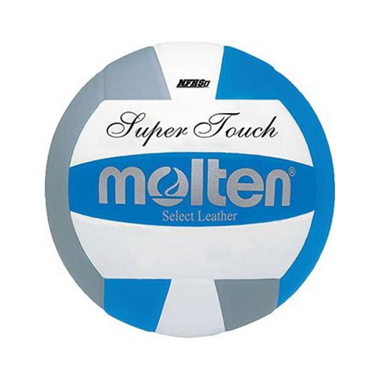 Molten Super Touch Premium Leather Volleyball Blue/Gray
