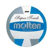 Molten Super Touch Premium Leather Volleyball - Blue/Gray