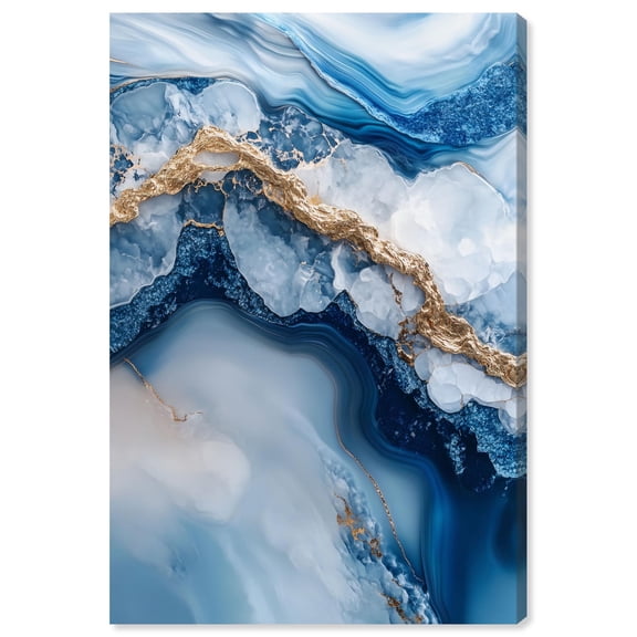 Molten Topaz II Canvas Geode Wall Decor by Art Remedy, Gallery Wrapped, 20 x 30