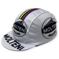 thumbnail image 1 of Molteni Men's Retro Vintage Classic Coolmax Breathable Fabric Cycling Hat Cap (White), 1 of 5