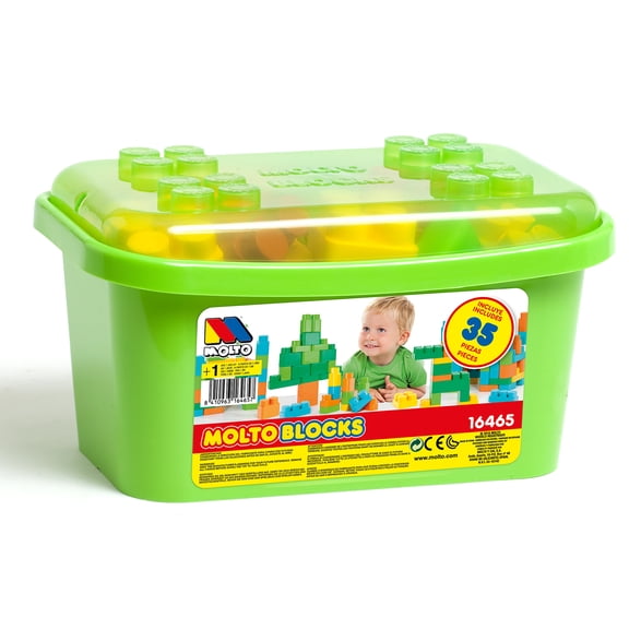 Molto - 35 Piece Construction Buidling Blocks Box, Green