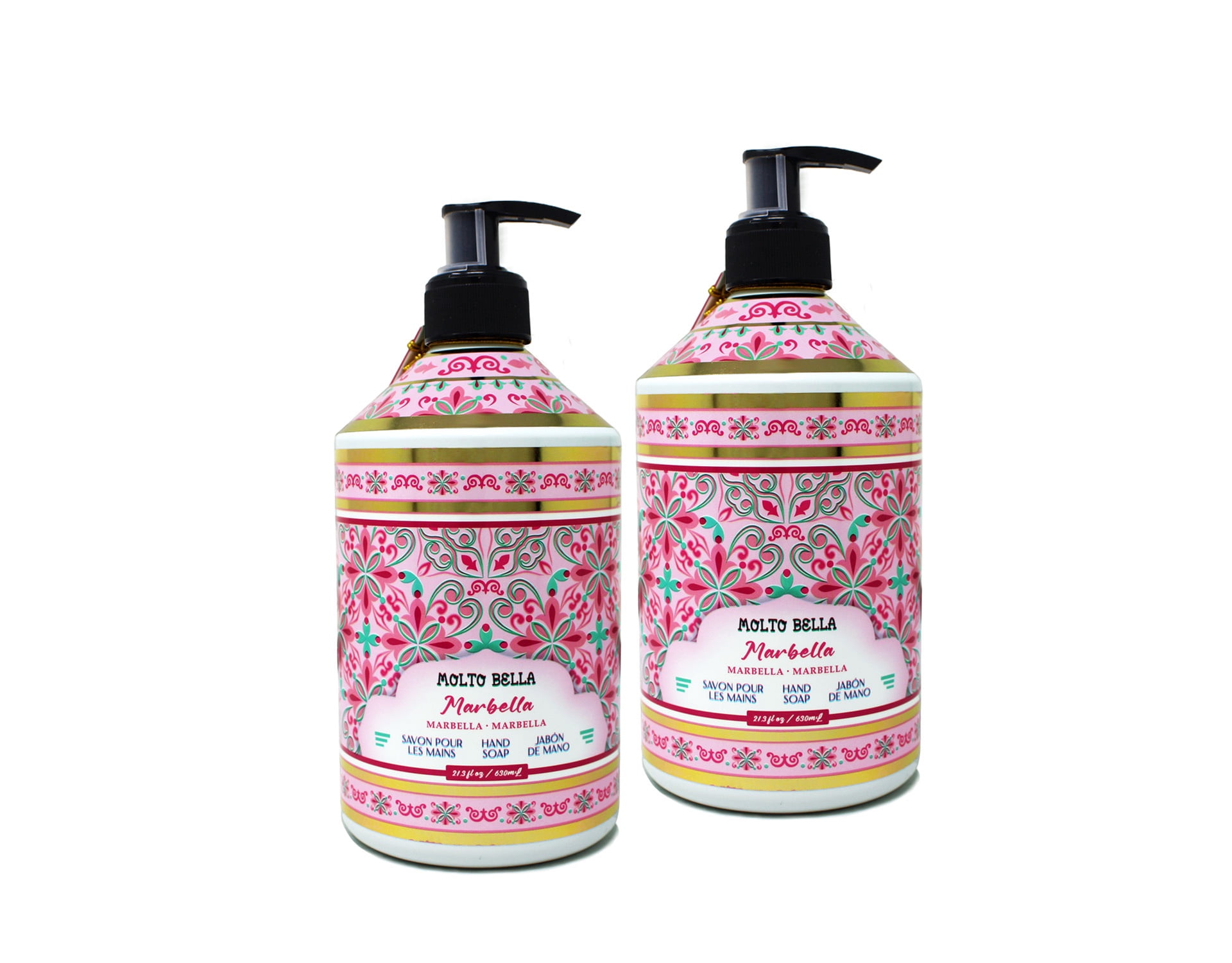 Molto Bella Hand Soap, Marbella Scent, 21.3 fl oz 2 Pack