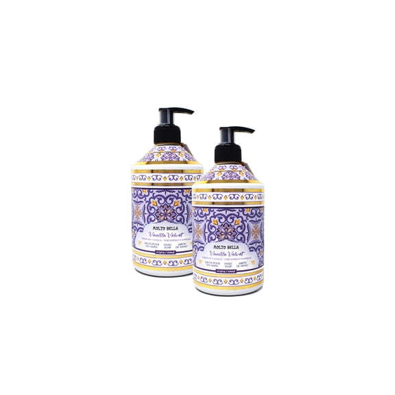 Molto Bella Liquid Hand Soap, Vanilla Velvet Scent, 21.3 fl oz 2 Pack