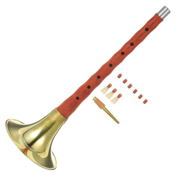 Moluckfu Traditional Instrument Assorted Color Suona 1 Set 14.2x3.7x3.7in