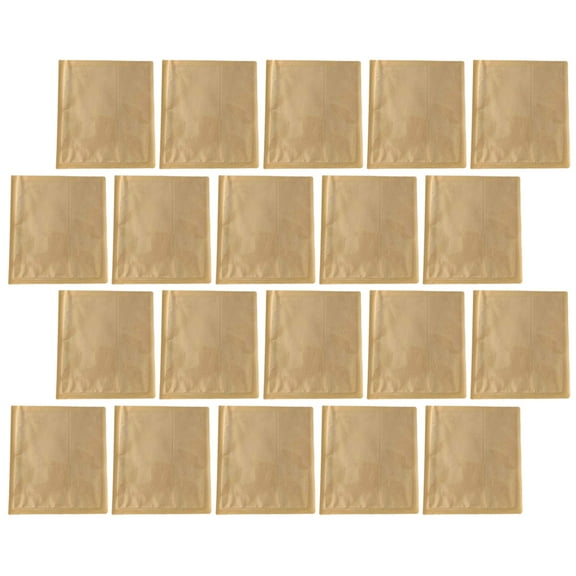 Moluckfu 100pcs Small Bakery Bags Paper Bags with Clear Window Brown Single Use Home Users