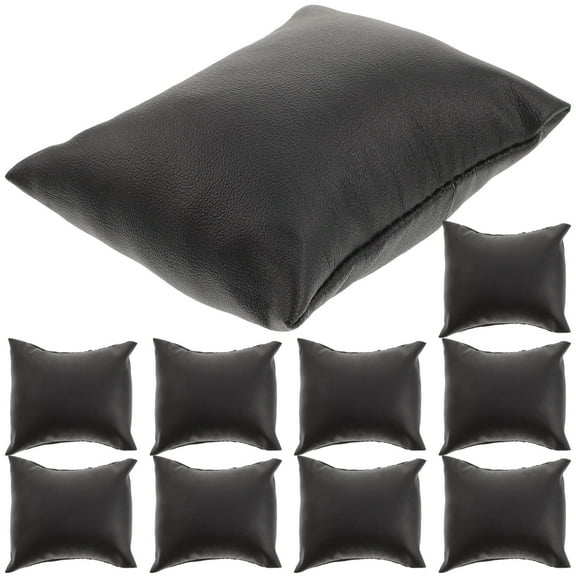 Moluckfu Watch Display Pillow Displaying Watch Cushions Black Silk Wadding 10Pcs