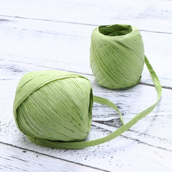 Moluckfu 10Pcs Raffia Straw Rope for Diy Crafts and Home Decorations 20m Roll