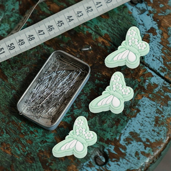 Moluckfu 10pcs Needles Point Stoppers Light Green Silicone Protect Needle Tips for Sewing