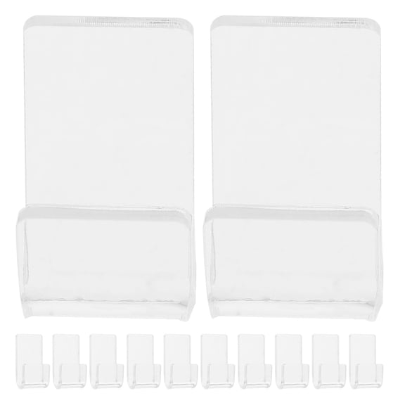 Moluckfu Music Lovers Record Storage Rack Acrylic Transparent 12pcs