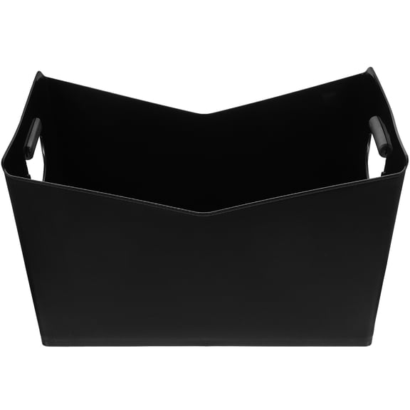 Moluckfu 1Pack Ice Cube Bucket for Picnics Black V Shape 38.5X26X20CM with Handles