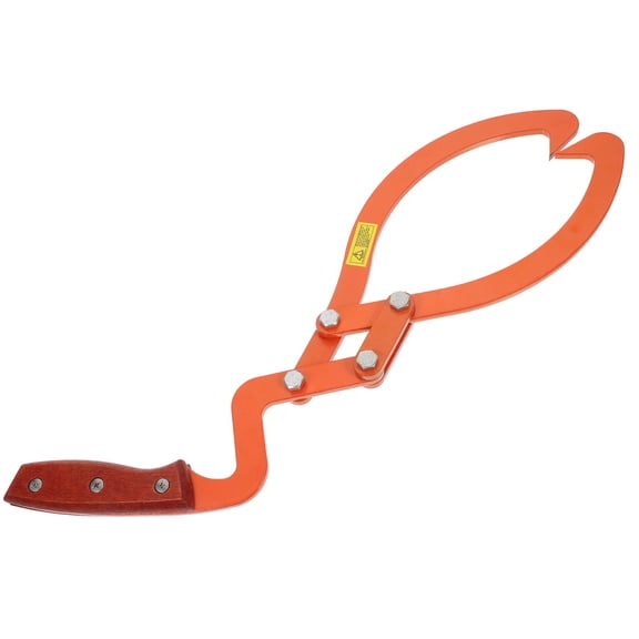 Moluckfu 1Pack Manual Wood Block Lifter Heavy Duty Log Clamp Alloy Steel Outdoor Lifting Tool