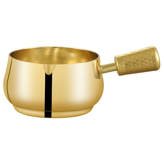 Moluckfu 1Pcs Stainless Steel Portion Cups with Handle for Western Meal Style 60ml