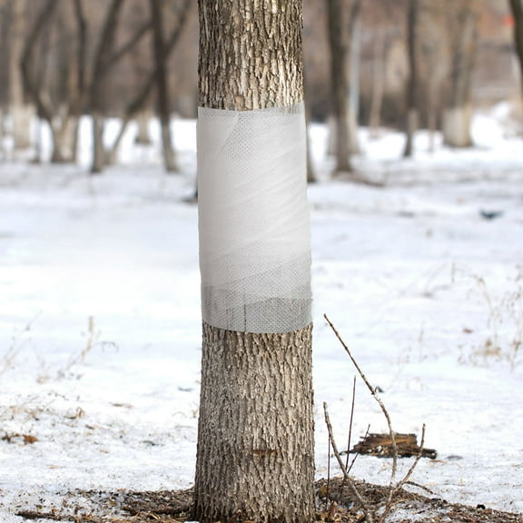 Moluckfu 1Pcs Tree Bark Repair Wrap Non Woven Fabric Temperature Retention for Plants 100m x 8cm x 0.1cm