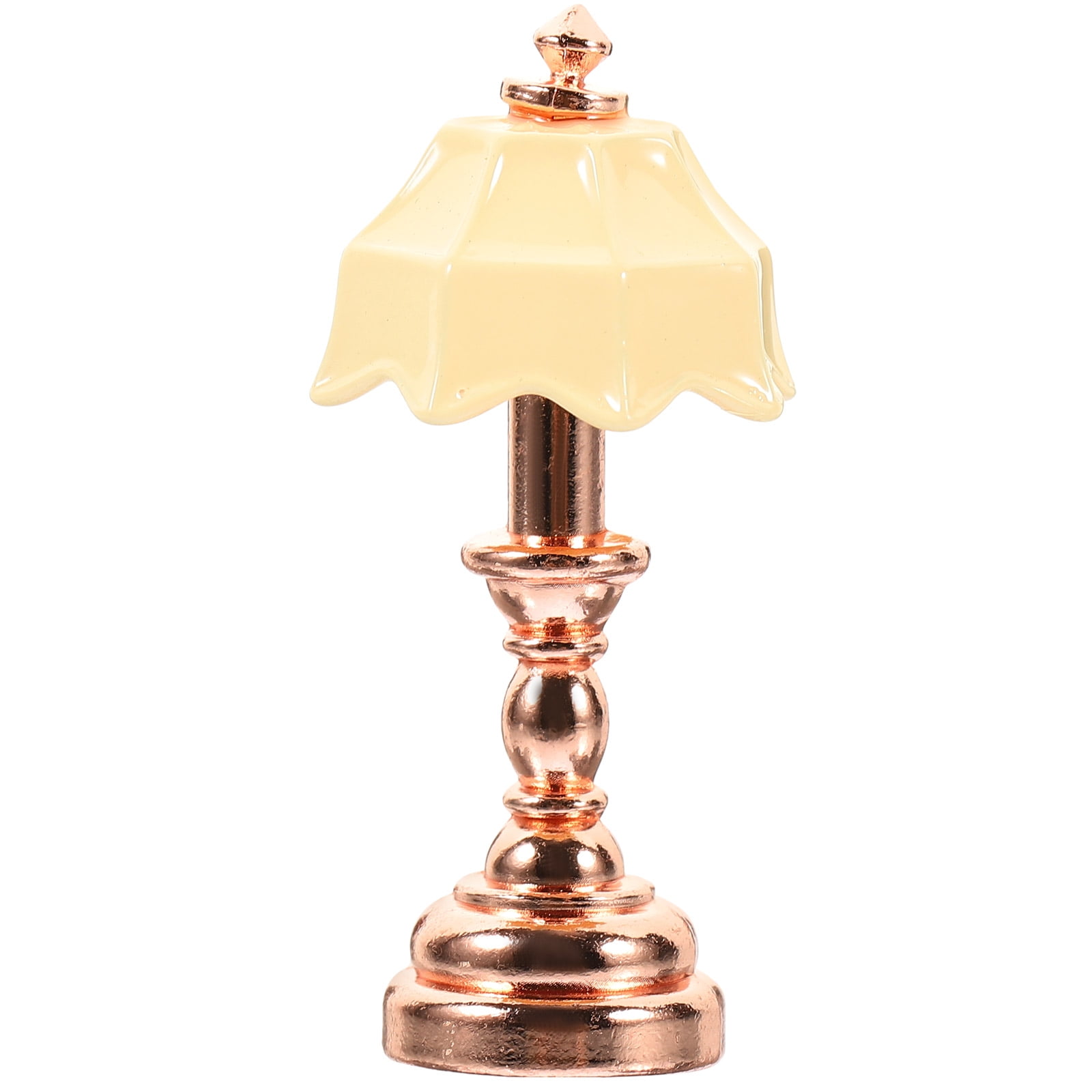 Moluckfu 1Set Miniature Dollhouse Table Lamp Assorted Color Metal High ...