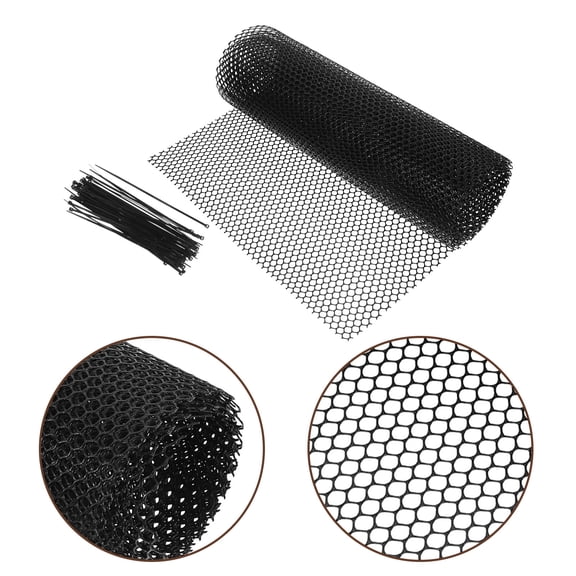 Moluckfu 1 Set Black Balcony , Stair Railing Guard Mesh, Protective Pet Barrier for Home Deck Patio Use