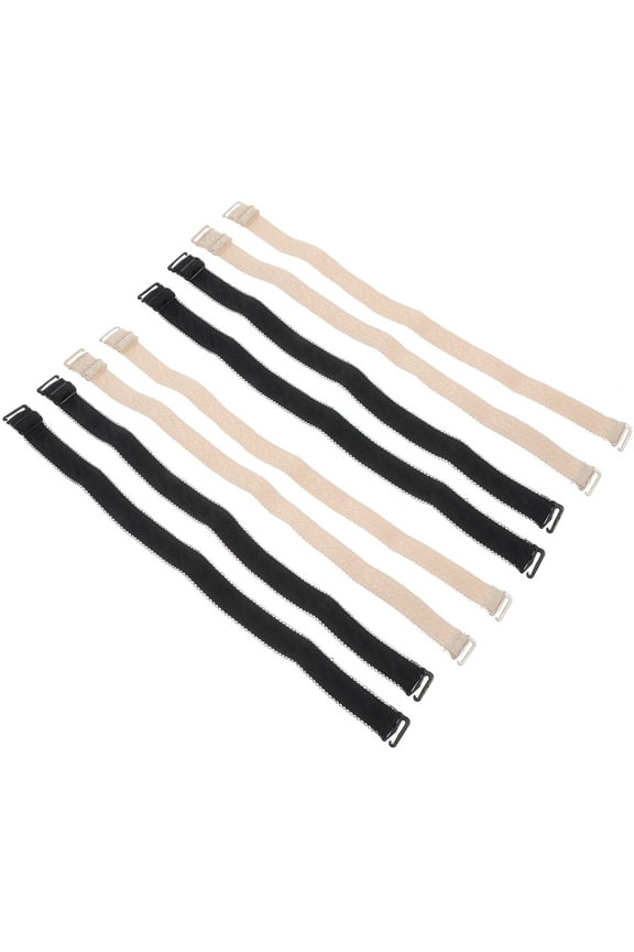 Lingerie Shoulder Straps Black Nylon 20Pairs 12.97X0.71X0.08In