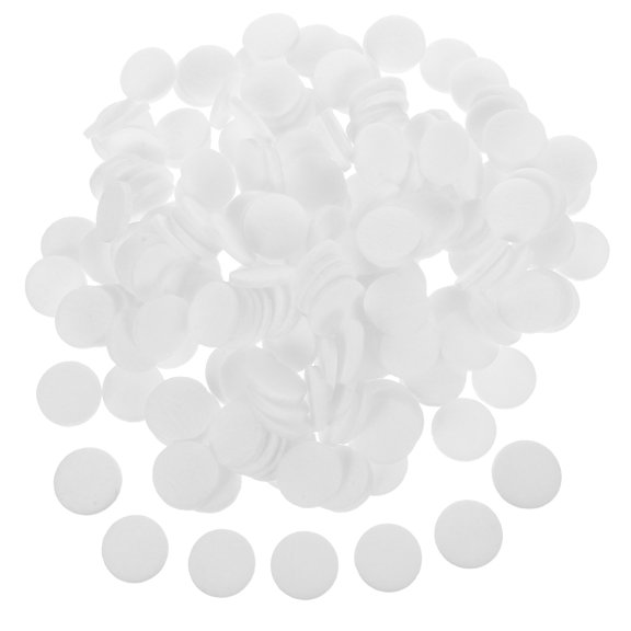 Moluckfu 200Pcs Essential Oil Diffuser Pad Cotton White Round Aromatherapy Design for Diffuser Necklace
