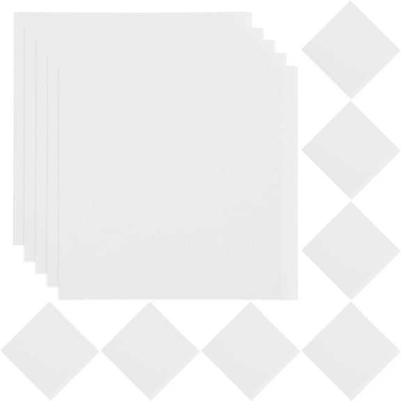 Moluckfu Kraft Paper Bags Shredded Cake Fried Food Packaging Bags White 200Pcs 5.1x5.1x0.04in