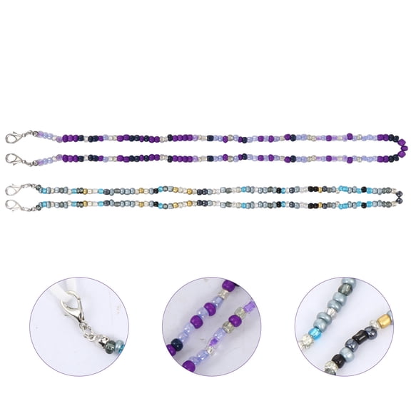 Moluckfu 2Pcs Assorted Color Mask Strap for Hanging Use with Anti-Slip Features and Rust Resistance