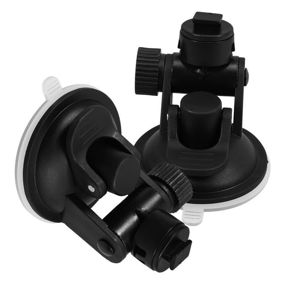 Moluckfu 2Pcs Car Mount Suction Cup Bracket in Black for Drivers During Travel