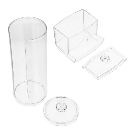 Moluckfu 2Pcs Clear Makeup Container for Women 19.5X7CM in Inches