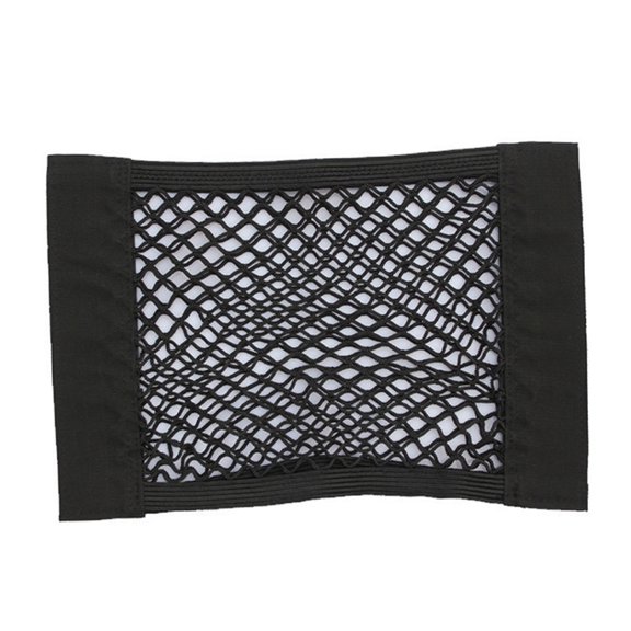 Moluckfu 2Pcs Dual Layer Mesh Trunk Cargo Organizer Storage Net for Car Van and Suv Black