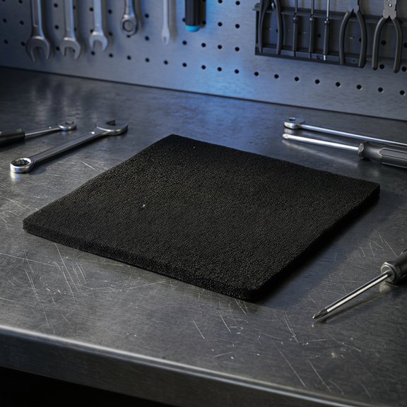 Moluckfu 2Pcs Durable Fire Resistant Welding Mat Black for Industrial and Home Applications