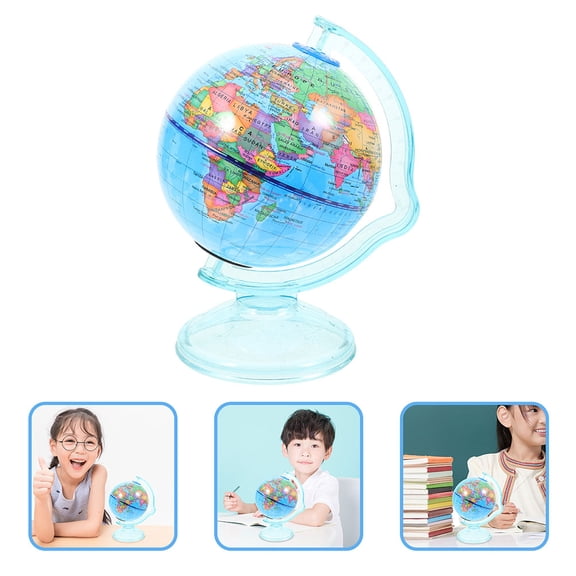 Moluckfu 2Pcs Globe Shaped Piggy Bank for Kids Interactive Globe for Children Home Decor